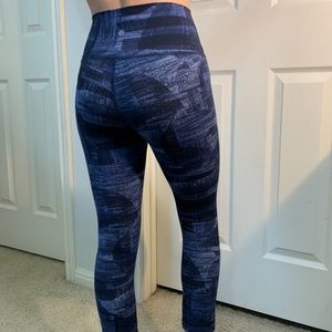 high waist lululemon leggings 7/8 length size 4